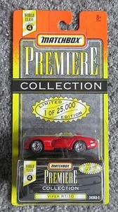NOC 1/64 MATCHBOX 1995 PREMIERE VIPER RT/10 RED CHROME WHEELS RUBBER DETAIL SEAT - Picture 1 of 5