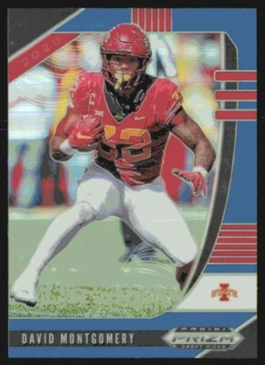 2020 Panini Prizm Draft Picks Prizms Blue #27 David Montgomery - Image 1 of 2