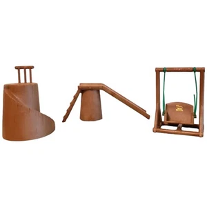 Vtg Maple Town Story Playground Lot Play Set Slide Swing Tree Bandai 1986  - Picture 1 of 7