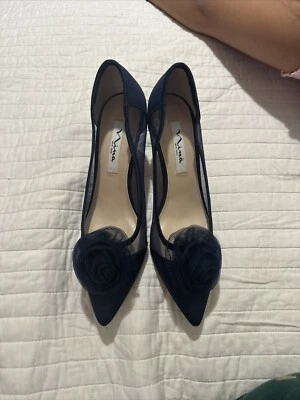 Zapatos de salón Nina Betty usados en excelente estado azules | Talla: 8M Foto 1 de 4