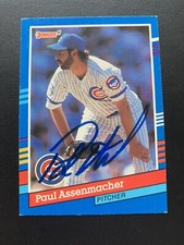 Paul Assenmacher Signed 1991 Donruss #144 Card Chicago Cubs Autograph COA
