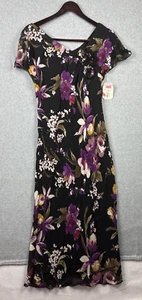 Neu mit Etikett Adrianna Papell Kleid lila Blumen Größe 10 - Bild 1 von 9