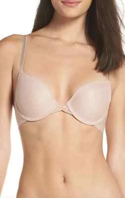 Sujetador push-up con aros OnGossamer L31057 para mujer Champagne Bump It Up talla 30C Foto 1 de 2