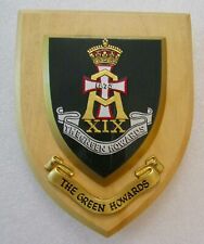 XIX THE GREEN HORNETS - Vintage Heraldic Plaque / Shield - Signed To Rear