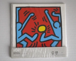 Raro set di 5 CARTE IKEA KEITH HARING vintage 2003 con buste NYC art SIGILLATO - Foto 1 di 4