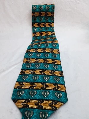 Corbata de seda Talbot Nordstrom azul pavo real y dorado Foto 1 de 4