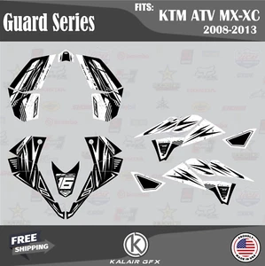 Graphics Kit for KTM ATV 450XC 450SX 525XC 525SX (08-13) - 16 MIL Guard - White - Picture 1 of 6