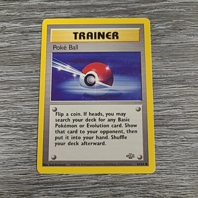 POKE BALL - Jungle Set - 64/64 - Common - Pokemon Card - Unlimited Edition - Image 1 of 2