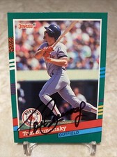 Autographed Signed 1991 Donruss Tom Brunansky Boston Red Sox #513 Baseball Card