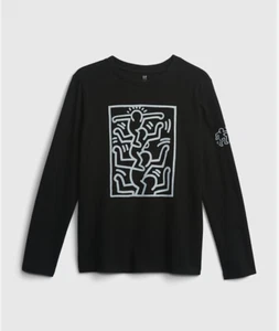 GUC Keith Haring Artwork Gap 100% Organic Cotton size 10 Boys Large - Picture 1 of 4