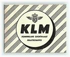 Klm Airlines Luggage Label Vtg Sticker Stamp Poster 