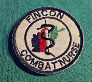 FINCON Combat Nurses Round Vintage Patch Stick Type - Picture 1 of 3