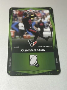 2025 Uno Elite Alt Jersey Green - KA'IMI FAIRBAIRN #052 Houston Texans Football - Picture 1 of 2