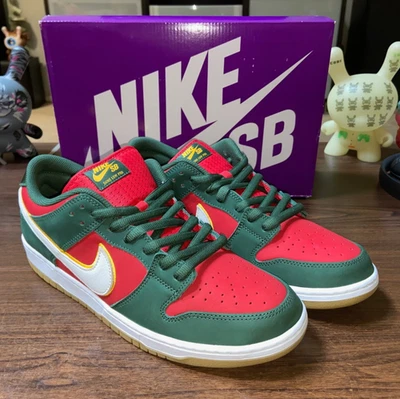 ZAPATOS NIKE SB Dunk bajos premium seattle supersonics fz1287 300 para hombre talla 13 nuevos Foto 1 de 4