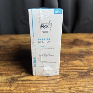 RoC Barrier Renew PM Night Moisturizer All Skin Types, 2.5 fl oz (74 ml) Pack 3 - Picture 1 of 6