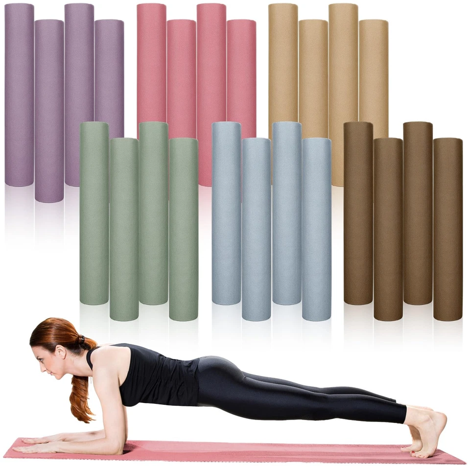 24 Pack 68" x 24" Yoga Mat Bulk, 4mm Thick Extra Long Sports Mat Anti Slip Te... - Image 1 of 4