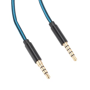 3.5mm 5 Pole Plug To 4 Pole Plug Cable Replacement 3.5mm Gold Plated Plug⊹ - Picture 1 of 12