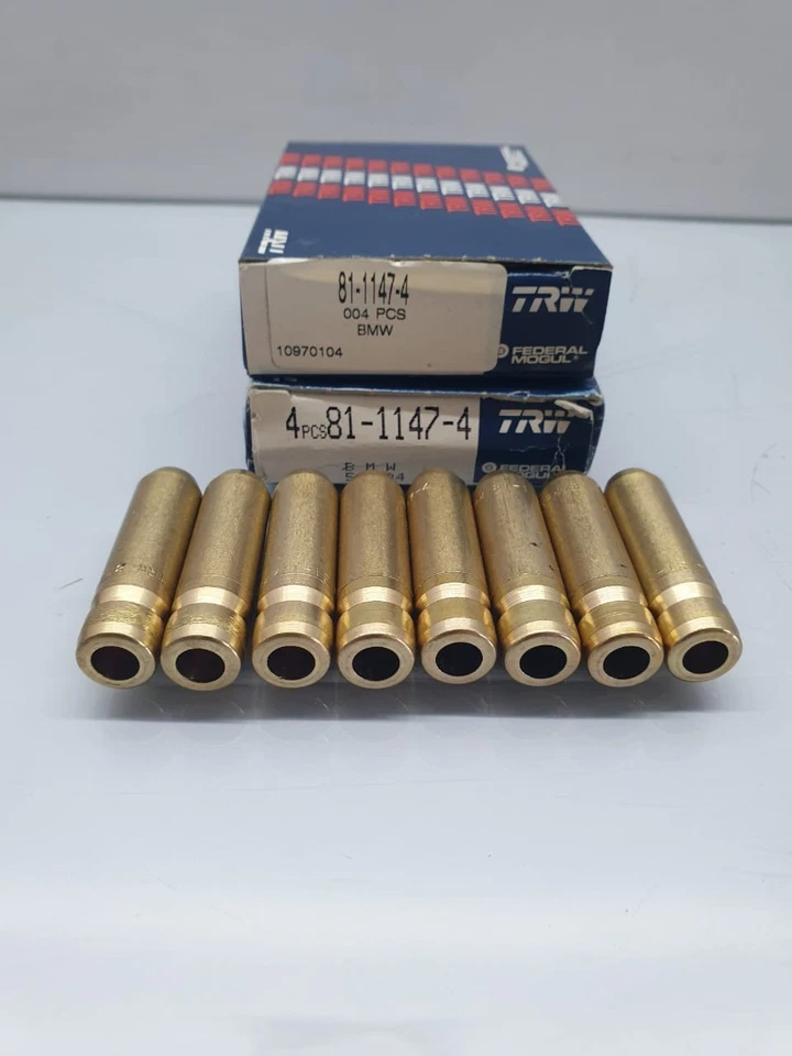 8 X Guía de válvulas IN/EX 81-1147-4 TRW 11 12 0 721 100 PARA BMW 6 cupé E3 E24 E9 Foto 1 de 4