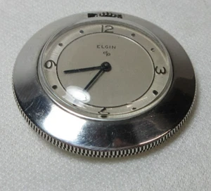 VINTAGE STERLING SILVER ELGIN SAINT CHRISTOPHER WATCH WATCHMAKER ESTATE - Picture 1 of 14