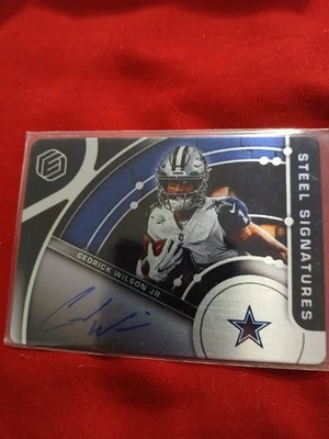 2022 Elements CEDRICK WILSON JR Auto Steel Signatures 11/27 Dallas Cowboys 🔥  - Image 1 of 3