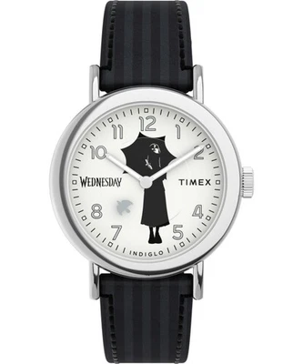 Wristwatch TIMEX WEEKENDER WEDNESDAY TW2Y19400 Leather Black Addams - Image 1 of 4