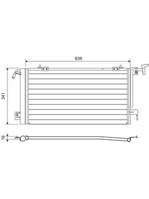 Valeo Air Conditioning Condenser fits Peugeot 306 2.0 7B,N3,N5 HDI 90 (817229) - image 1 of 4