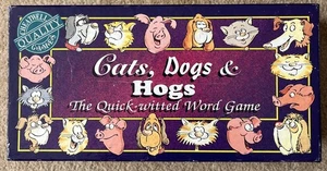 Cheatwell Quality Games, Cats, Dogs & Hogs Quick Witted Word Game - Picture 1 of 1