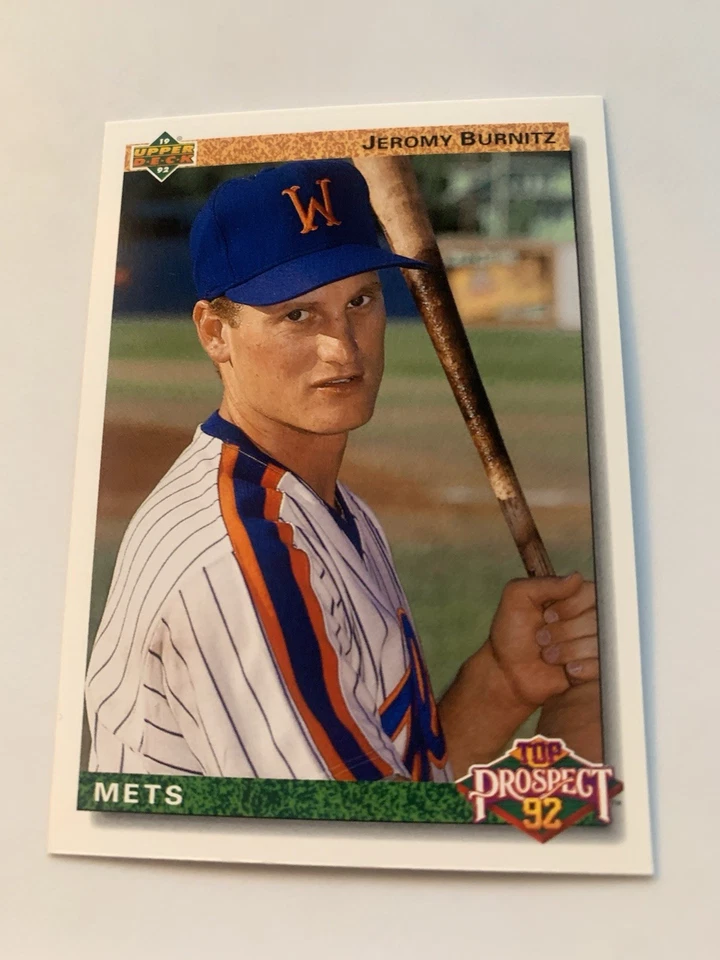 1992 Upper Deck Top Prospect Jeromy Burnitz New York Mets - Image 1 of 1