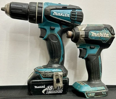 Makita 18v XPH01 Bohrhammer und XDT13 Schlagschrauber Konvolut mit Akku - Bild 1 von 4