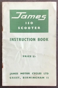 JAMES 150 SCOOTER Instruction Handbook SEP 1960 #SC150/60/10M - Picture 1 of 6