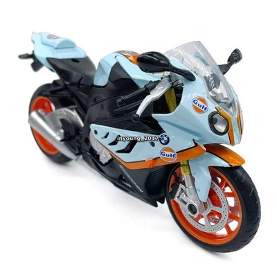 1:12 BMW S1000RR Motorcycle Model Toy Diecast Toy Vehicle for Kids Boys Blue - Image 1 of 4