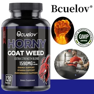 Epimedium Male Enhancement Capsules 1590mg - Enhance Desire and Passion - Picture 1 of 12