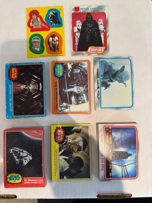 Винтажный лот из 50 карт Star Wars/Empire Strikes Back Topps (1 наклейка в комплекте) - Изображение 1 из 4