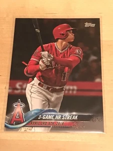 Shohei Ohtani 2018 Topps Update 3-Game HR Streak #US189 Rookie RC Dodgers MVP C - Imagen 1 de 4