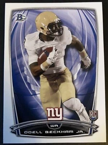 Tarjeta de novato Bowman Odell Beckham Jr 2014 #8 Giants Rams Browns papel de radiocontrol - Imagen 1 de 2