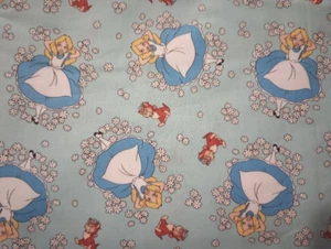 Alicia en el País de las Maravillas Niños Divertido Tela 12 por 10 Pulgadas Azul - Imagen 1 de 2