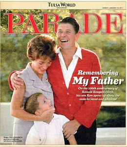 PARADE Magazine January 16 2011 Ronald Nancy Reagan Piers Morgan Patricia Heaton - Imagen 1 de 1