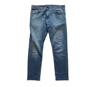 Isaia Iconico Barchetta EA Jeans Mens 32 Blue Denim Cotton 5 Pocket Stretch Pant - Picture 1 of 14