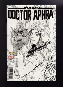 Star Wars Doctor Aphra #1 - Variante Ashley Witter en blanco y negro - Alto grado - Imagen 1 de 2