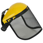 Mower Helmet Lightweight Safety Helmet Hat Full Face Mesh Visor For Brushcutter