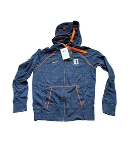 NWT NEW Detroit Tigers Nike Women's Vintage Gym Zip Up Hoodie Sweatshirt Small - Picture 1 of 2