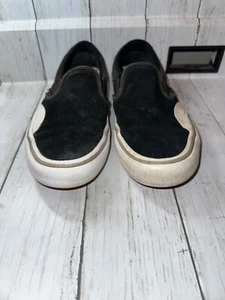 Vans Independent Slip-On Black Suede Mens Shoes Sneakers Size 7.0 - Picture 1 of 9