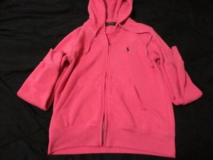 Ralph Lauren Hoodie Kids Extra Large Pink pullover Casual Girls Pony - Picture 1 of 8