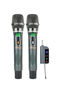 IDOLpro UHF-10 Dual Wireless Microphone Set With Rechargeable Receiver - Picture 1 of 3