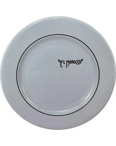 Plato de postre de ensalada de club nocturno vintage El Morocco NYC Nueva York 8,25"D - Imagen 1 de 8