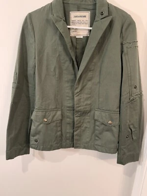 Zadig And Voltaire Jacket Blazer  XS Virginia Grunge 3 Button NWOT - Image 1 of 4