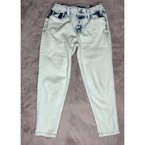 Calvin Klein Jeans Girls Size 7 Years Acid Wash Mid Rise Skinny Denim Pants - Picture 1 of 8