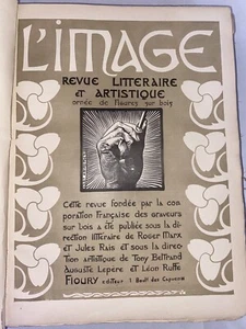 Liimage French Literary and Artistic Book 1896 Vintage Antique - Imagen 1 de 17
