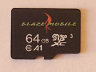 Blaze Mobile 64GB Micro SD Speicherkarte U3 Class 10 V30 SDXC UHS-I bis 100MB/s