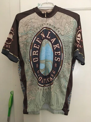 Camiseta de ciclismo Deschutes Green Lakes cerveja orgânica GG - Imagem 1 de 4